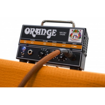 Orange Micro Dark Miniaturowy,jednokanałowy,lampowo-tranzystorowy head gitarowy, 20 Watt
